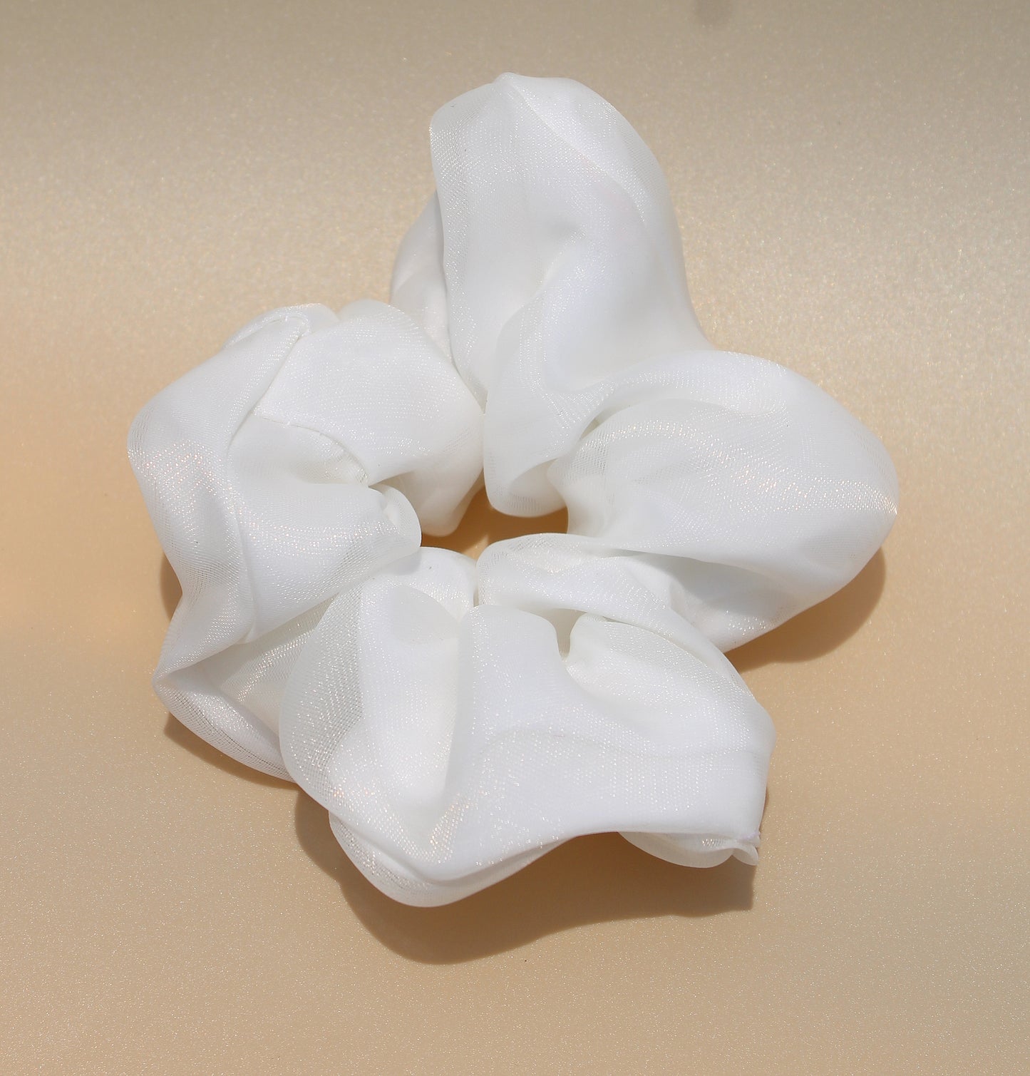 Dual Layer Scrunchie (white)