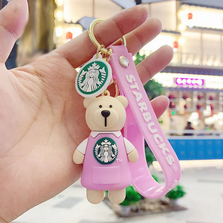 Starbucks Teddy keychain