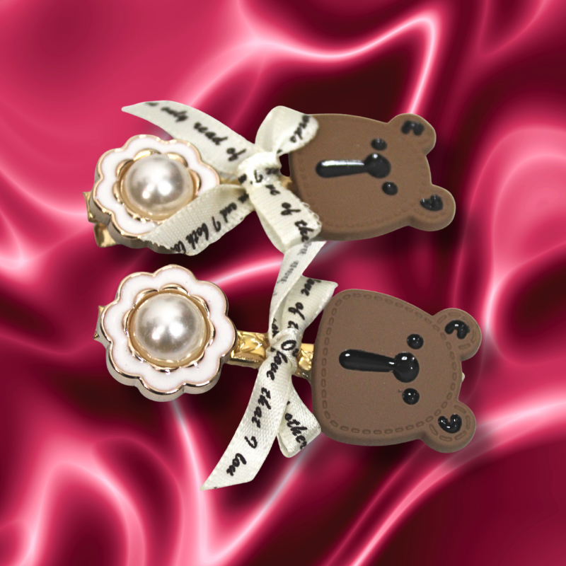 Teddy Bear Hair Clip