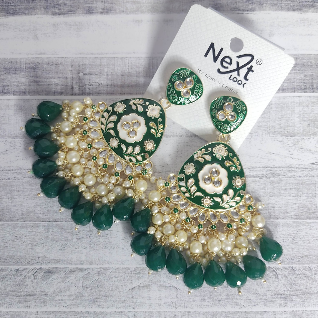 Green Meena-mogra used Earring