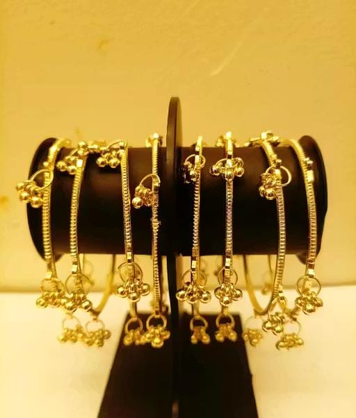 Kashmiri bangle golden-8 pcs