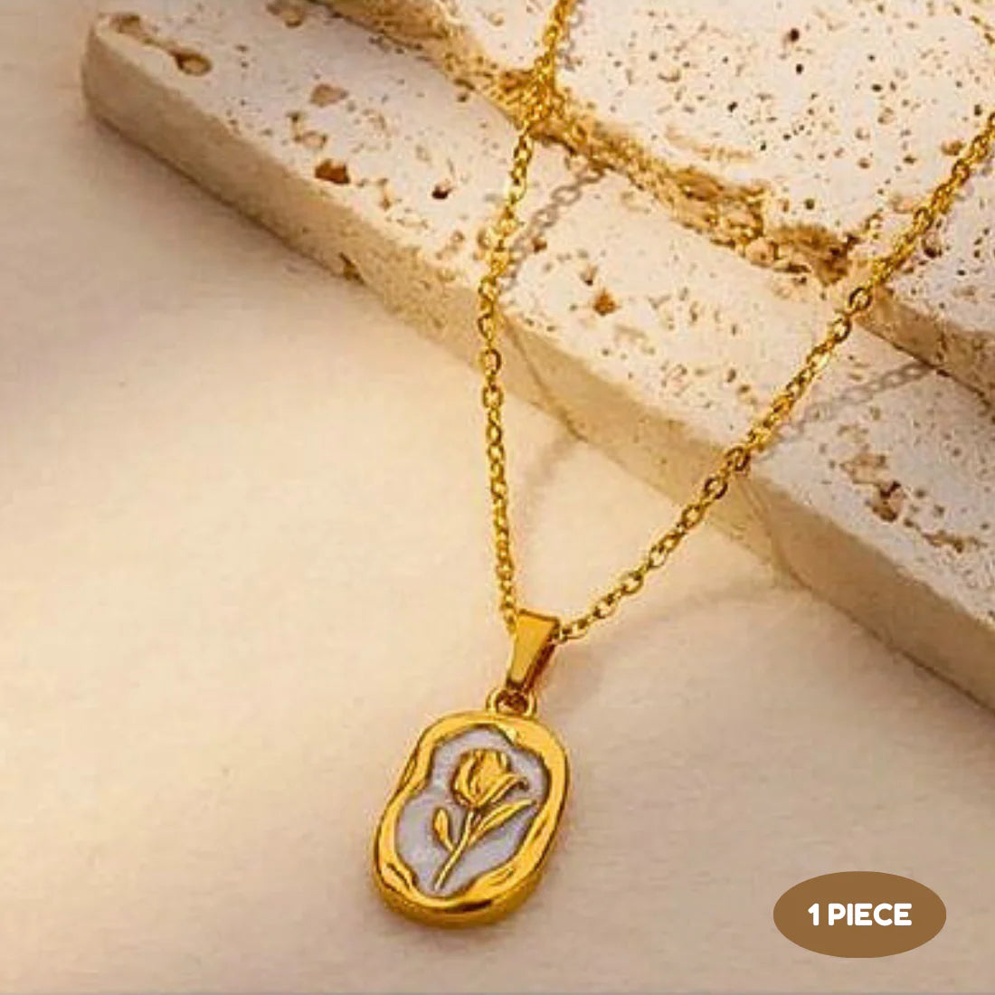 Anti-Tarnish Vintage Rose Necklace