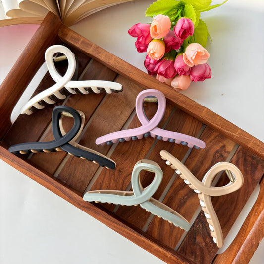 Dual shade Big Size T-shaped Matte Clutcher ( Random color will come )