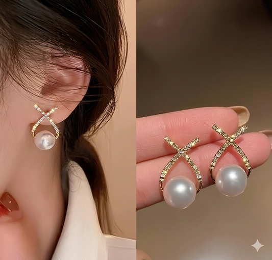 Pearl Drop Korean Earring