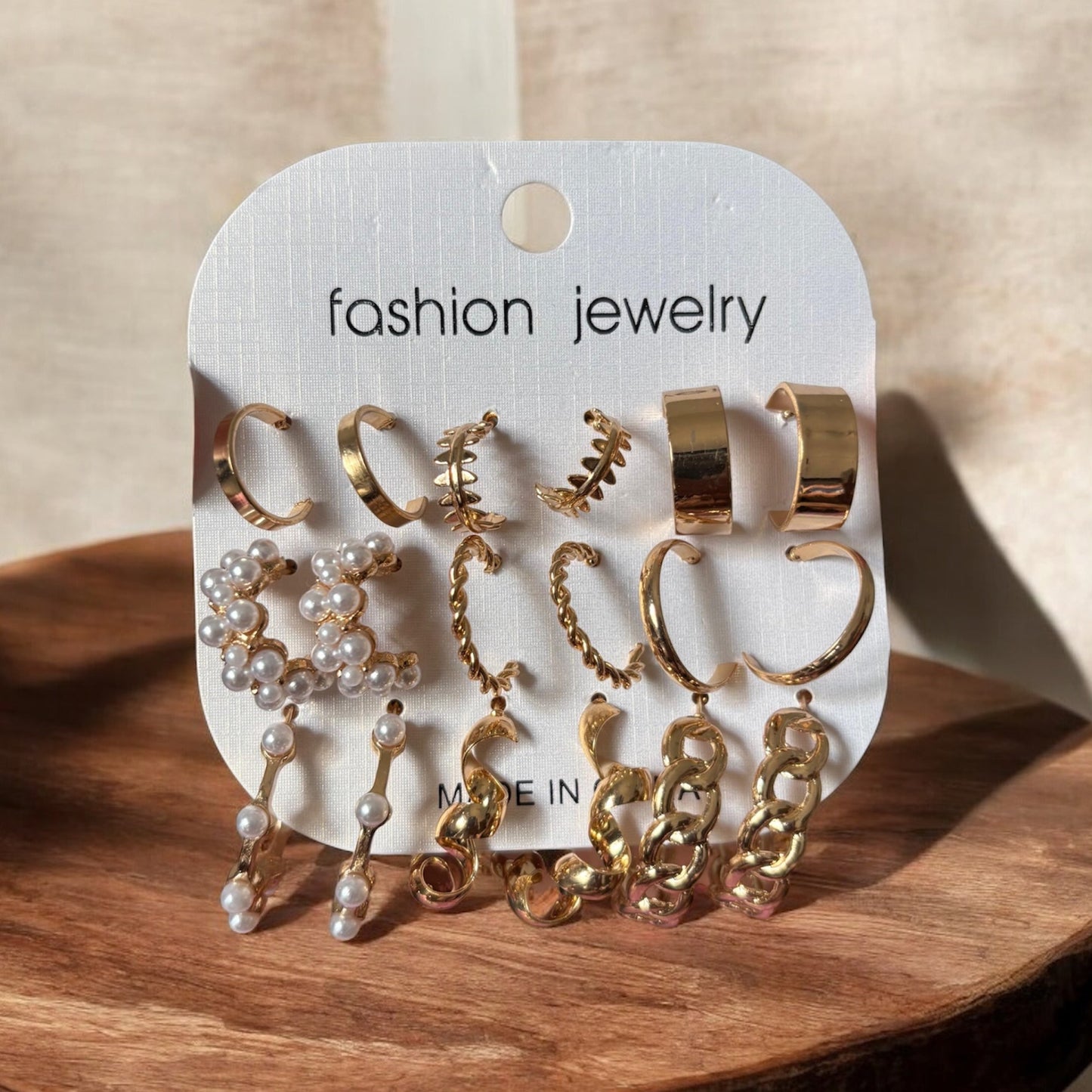 Earrings Combo Card of 9 pairs