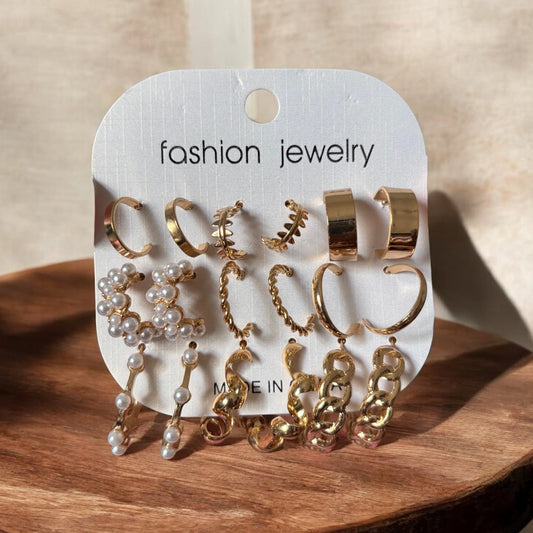 Earrings Combo Card of 9 pairs