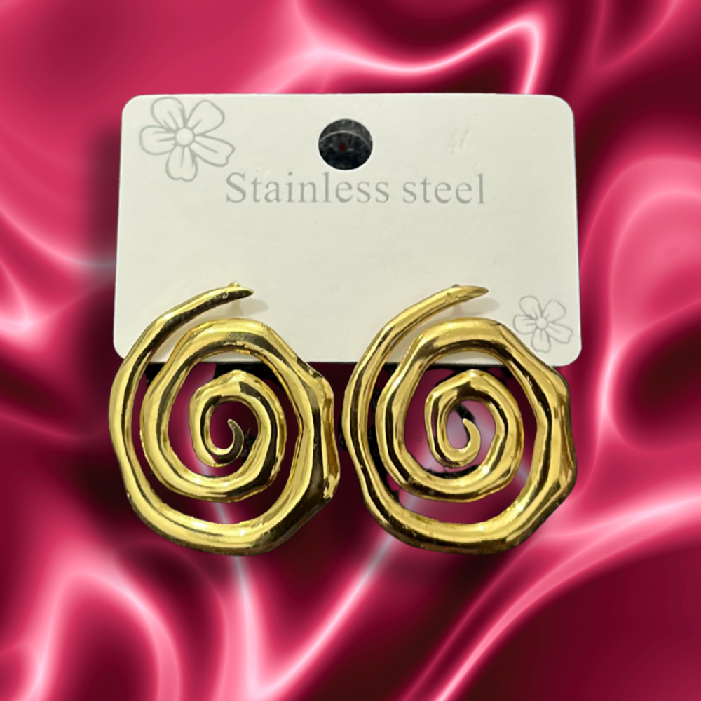 Korean Spiral Earrings
