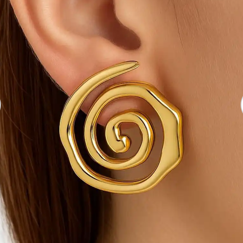 Korean Spiral Earrings