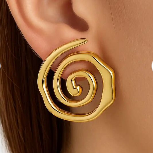 Korean Spiral Earrings