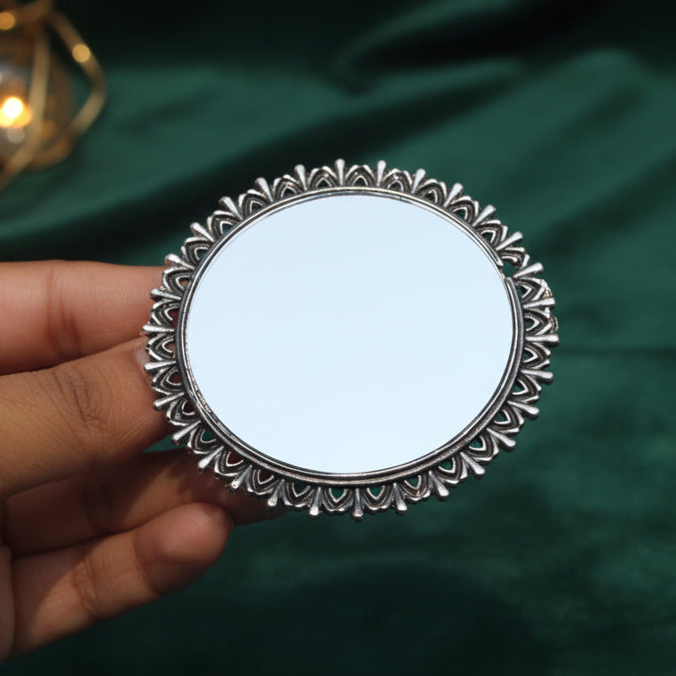 Jumbo Size Adjustable Mirror Finger Ring
