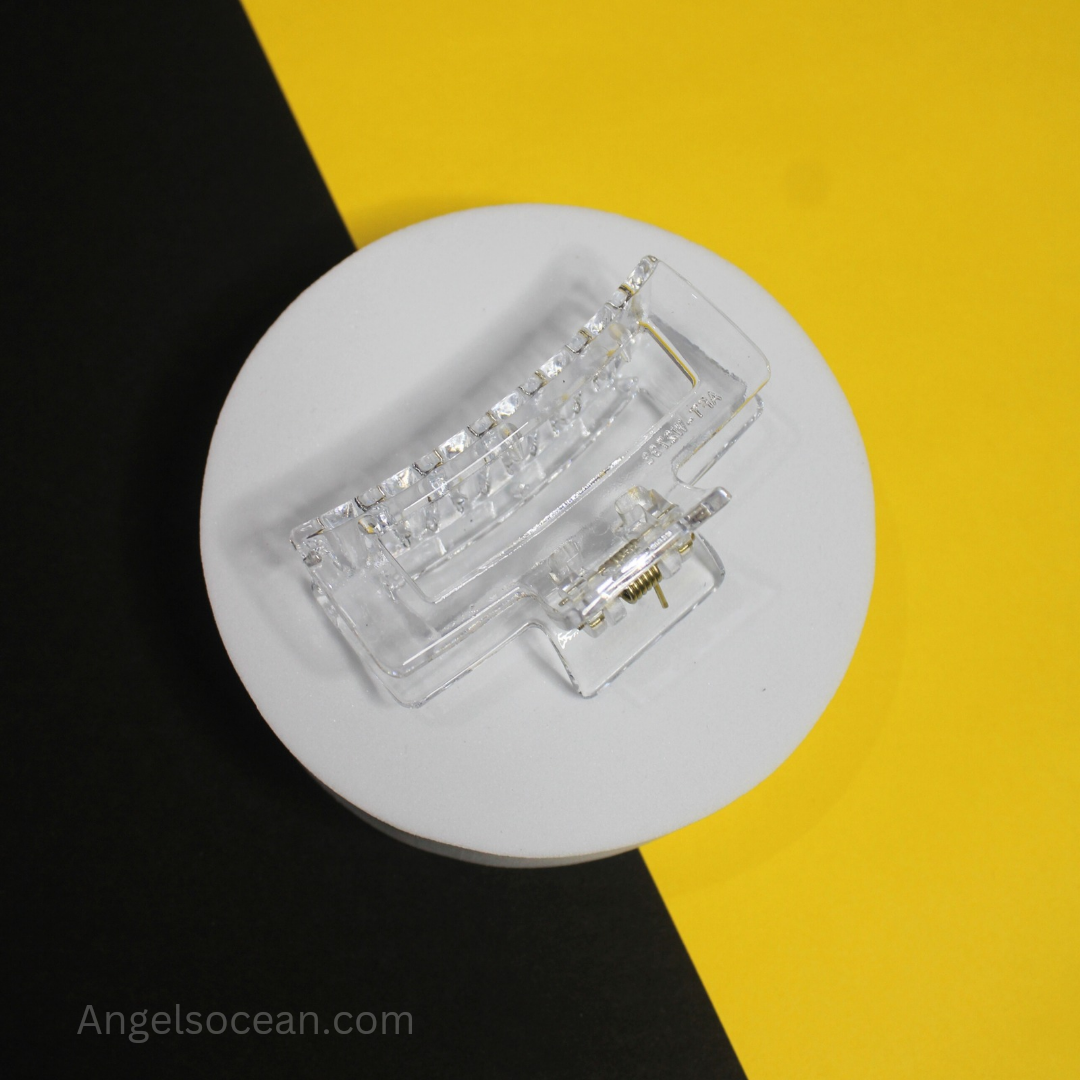 Glass Look Square Clutcher ( Medium )