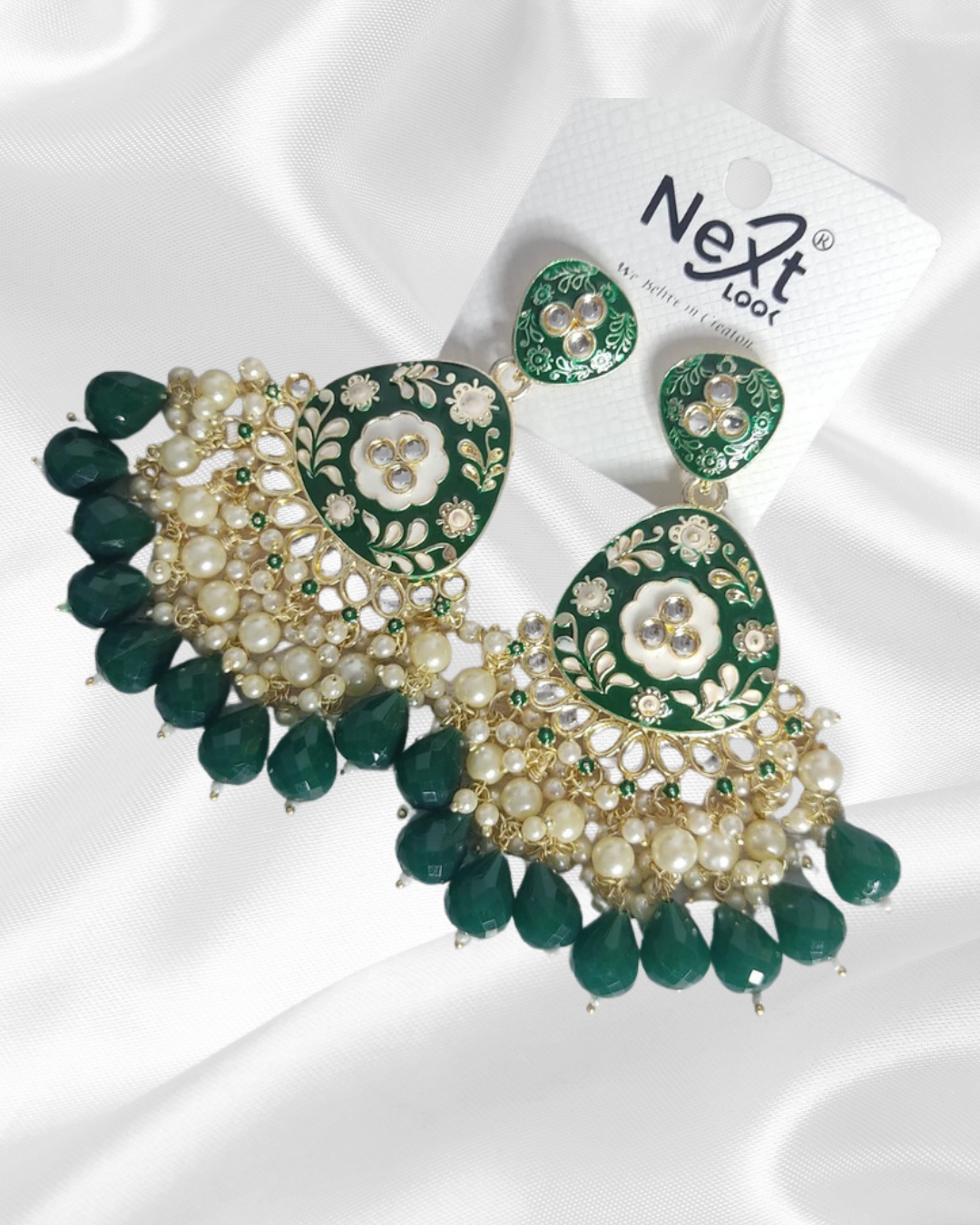 Green Meena-mogra used Earring