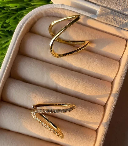 Adjustable V Shape ring