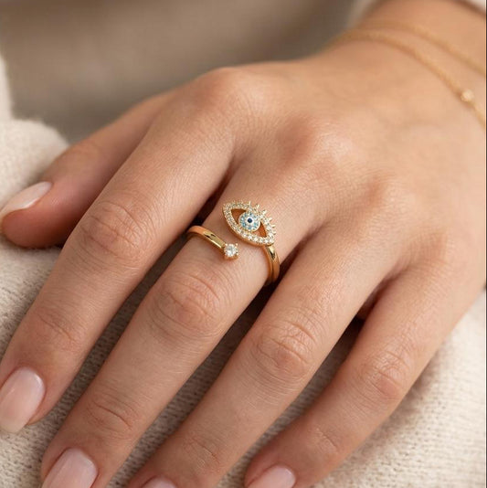 Evil Eye Golden Ring