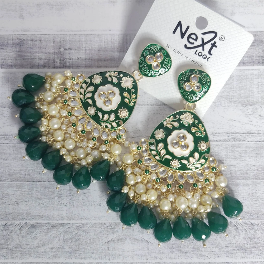 Green Meena-mogra used Earring
