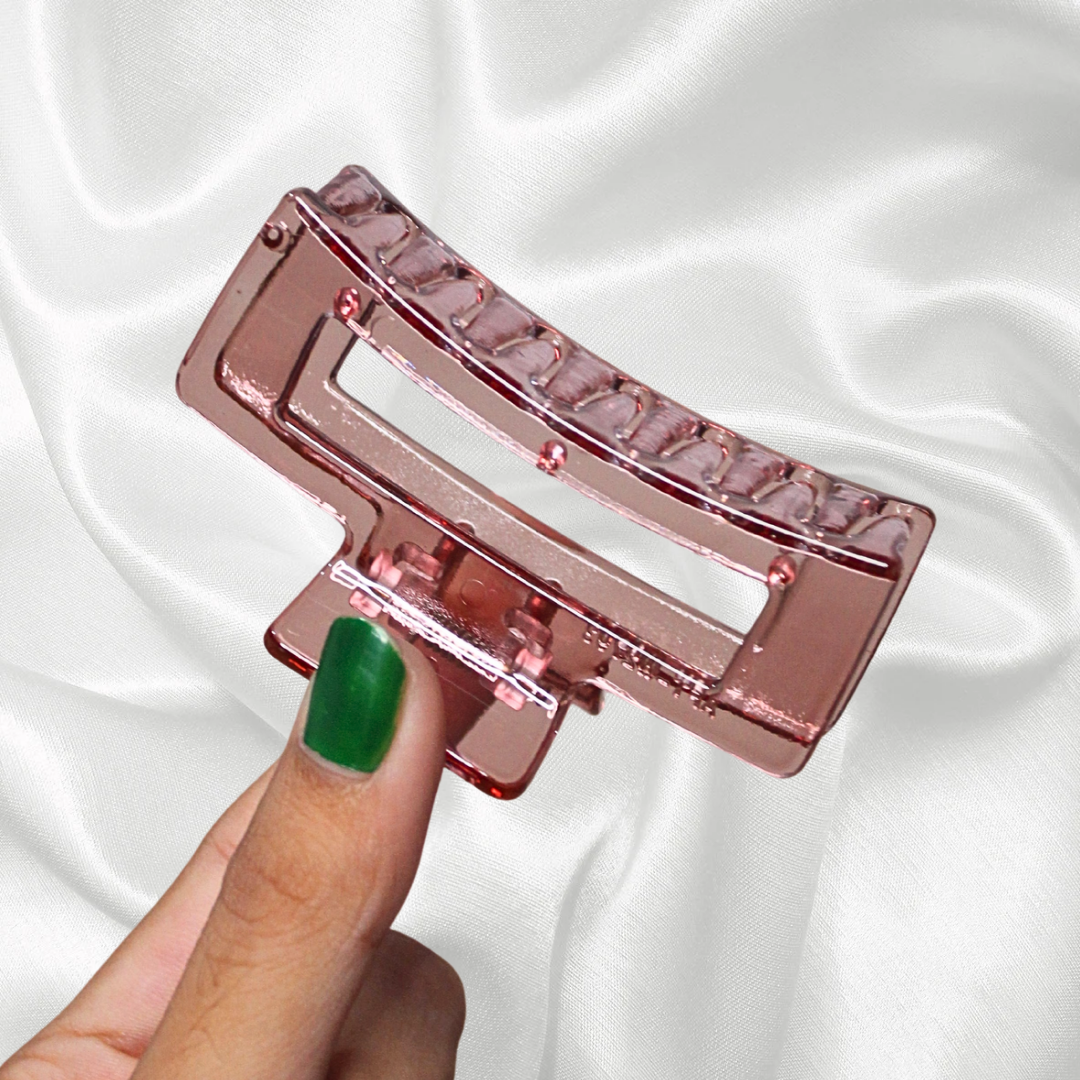 Glass Look Square Clutcher ( Medium )
