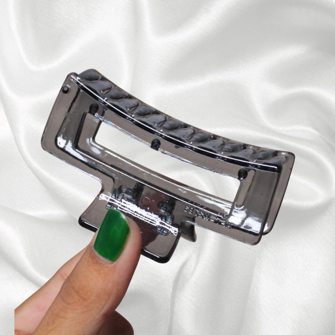 Glass Look Square Clutcher ( Medium )