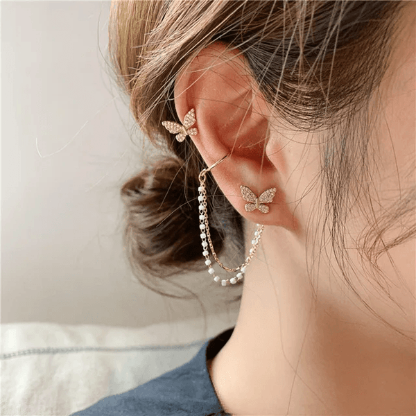 Korean Butterfly Earcuff