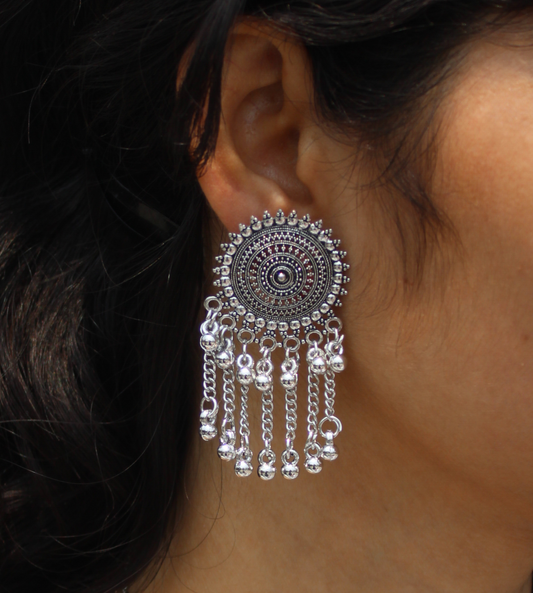 Oxidised Earrings Rk01T